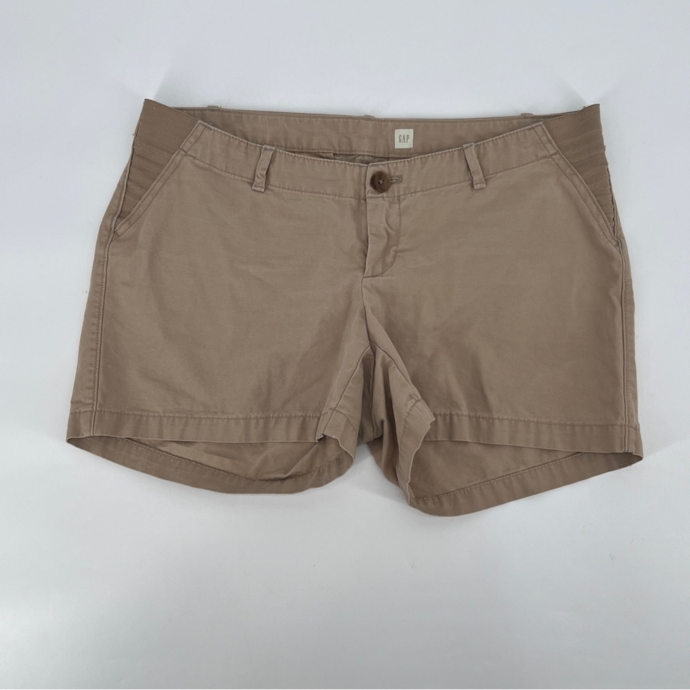 GAP Khaki Maternity Chino Shorts Size 26